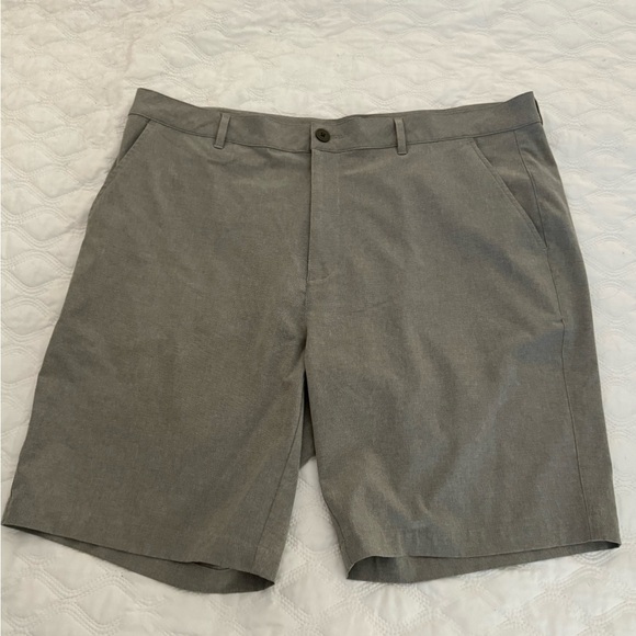 Men’s Fish Hippie Bogue Shorts 40 light Khaki. Flat front , stretch - Picture 1 of 8